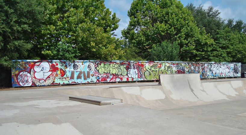 Skate Park Tag Wall