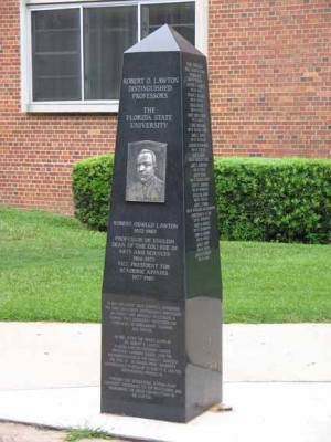 Robert O. Lawton Distinguished Professors Monument