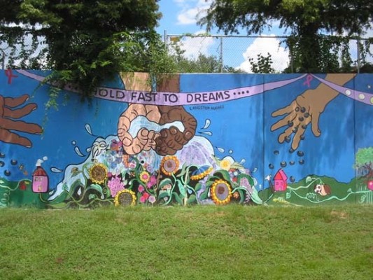 Hold Fast to Dreams Mural