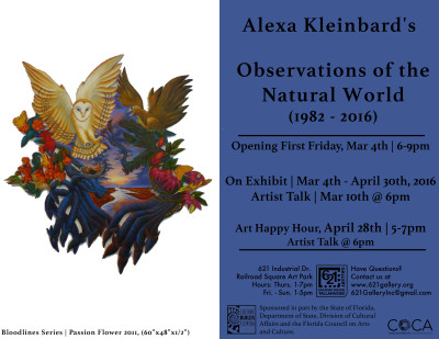 621 Gallery March Exhibitions: "Observations of the Natural World" and "Local Light"