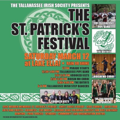Tallahassee Irish St. Patrick's Festival & Parade at Lake Ella