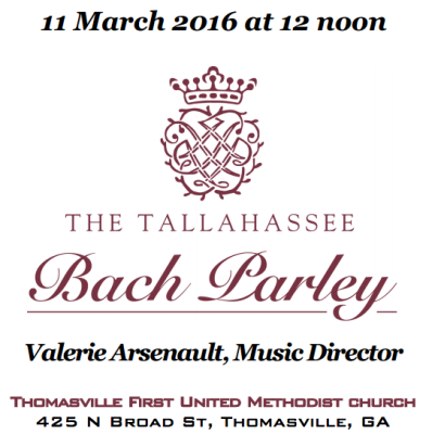 ACTU Fridays at Noon - Tallahassee Bach Parley