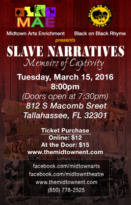 Slave Narratives: Memoirs of Captivity (Encore Performance)