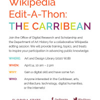 Wikipedia Edit-A-Thon: The Caribbean