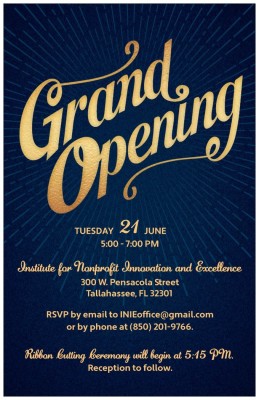 Institute for Nonprofit Innovation and Excellence Grand Opening