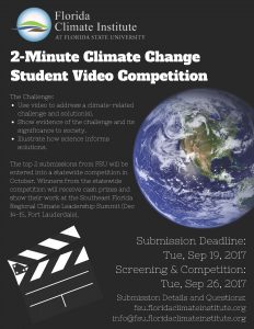 Climate Change Student Video Competition