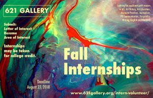 Fall Internships at 621 Gallery