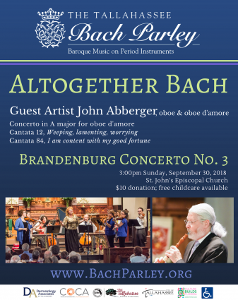Gallery 1 - Bach Parley Concert - Guest Artist John Abberger, oboe & Brandenburg Concerto No. 3