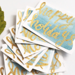 Holiday Hand Lettered Greeting Cards
