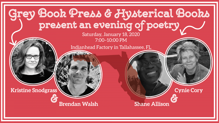 Gallery 1 - Four Florida Poets with Grey Book Press & Hysterical Books