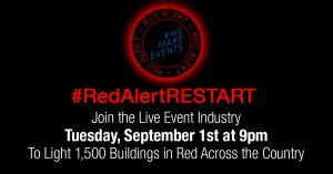 #RedAlertRESTART - Light Up Your Venue on September 1