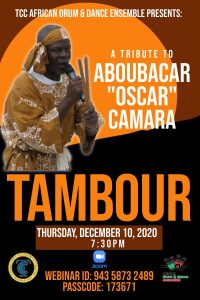 TCC African Drum & Dance Ensemble Virtual Show