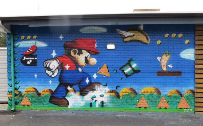 Super Mario Mural