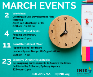 INIE March Events