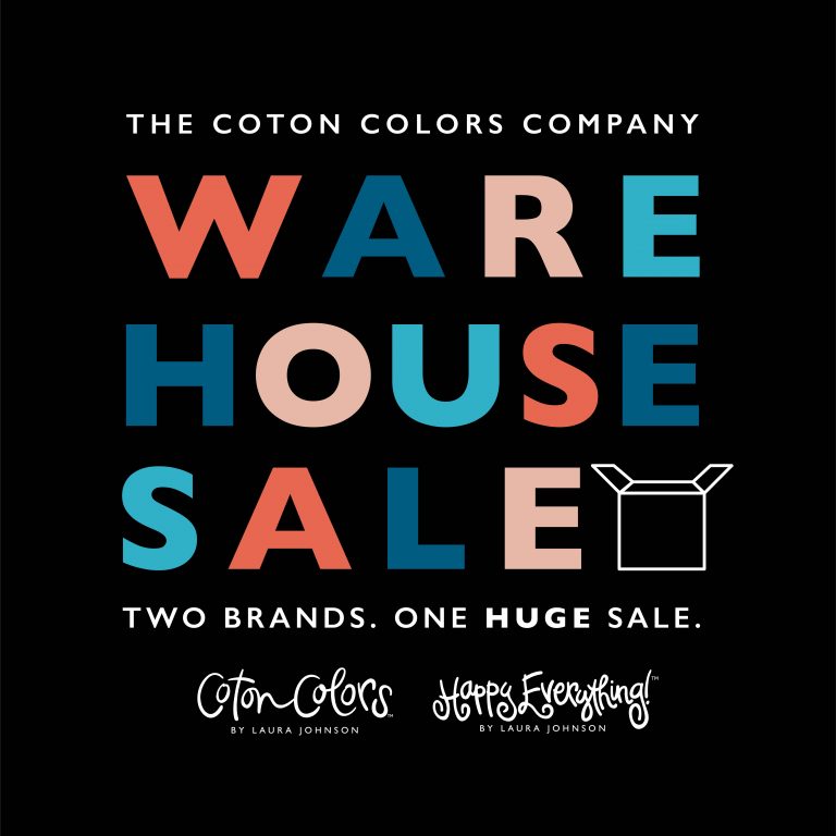 The 2021 Coton Colors Company Warehouse Sale, Coton Colors Company at
