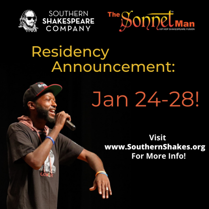 Gallery 1 - Sonnet Man's 2022 Residency with Southern Shakespeare Company