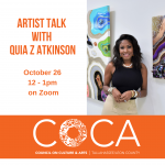 COCA Artist Talk with Quia Z Atkinson - replay