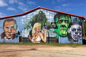 Creature from the Black Lagoon and friends Mural