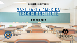 OI-NEH Vast Early America Teacher Institute
