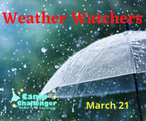 Spring Break Camp March 21: Weather Watchers
