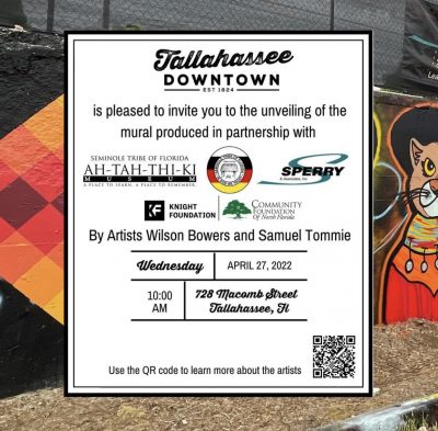 Clans of The Seminole Tribe of Florida Mural Unveiled by Tallahassee Downtown Improvement Authority