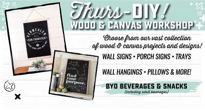 Thurs-DIY Wood & Canvas Projects