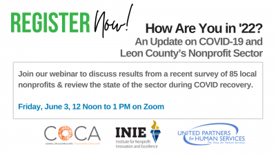 “How are you in 2022?” An Update on COVID-19 and Leon County’s Nonprofit Sector