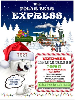 Veterans Memorial Railroad's Polar Bear Express