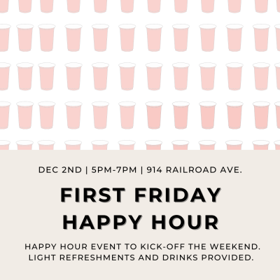December's First Friday Happy Hour