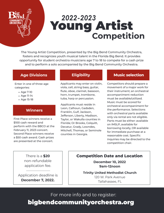 Gallery 1 - Call to Artists: Young Artist Competition