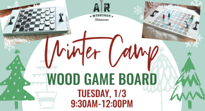 1 Day Winter Camp - Wood Game Board