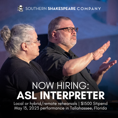 ASL Interpreter for May 13 Performance