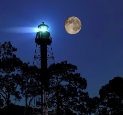 Halloween under the Hunter's Moon at Crooked River Lighthouse