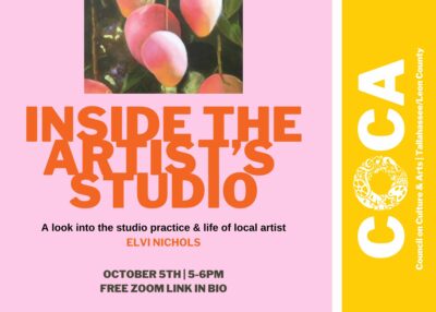 "Inside the Artist's Studio" with Elvi Nichols