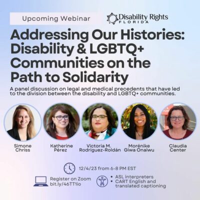 Addressing Our Histories: Disability & LGBTQ+ Communities on the Path to Solidarity