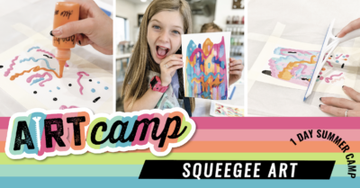 1 Day Morning Summer Camp - Squeegee Art