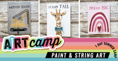 1 Day Summer Camp - Paint & String Art