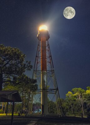 Full Moon Lighthouse Event with Boats A Rock'n