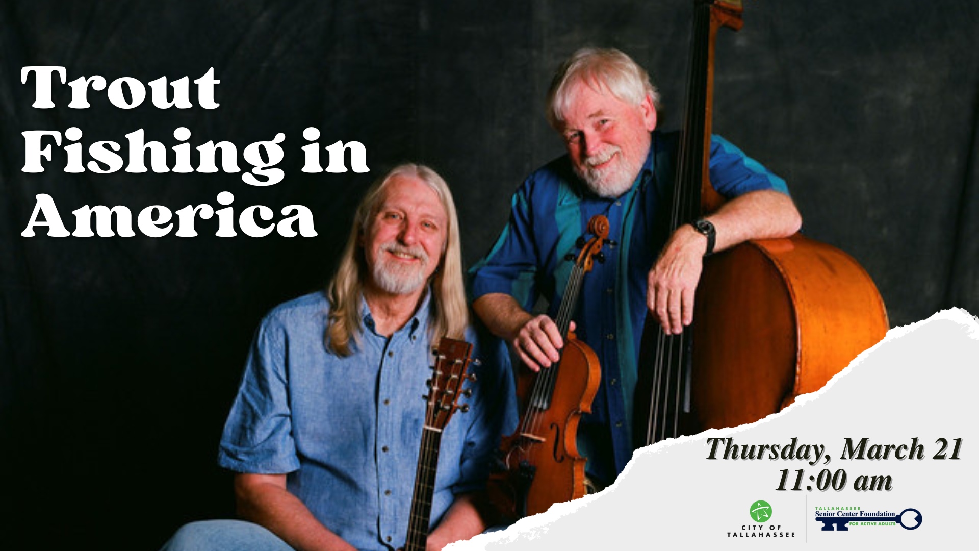 Trout Fishing in America Concert – with optional Songwriting